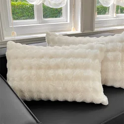 Winter Class A Rabbit Plush Single Pillowcase Milk Plush Snow Plush Dormitory Single Pillow Case