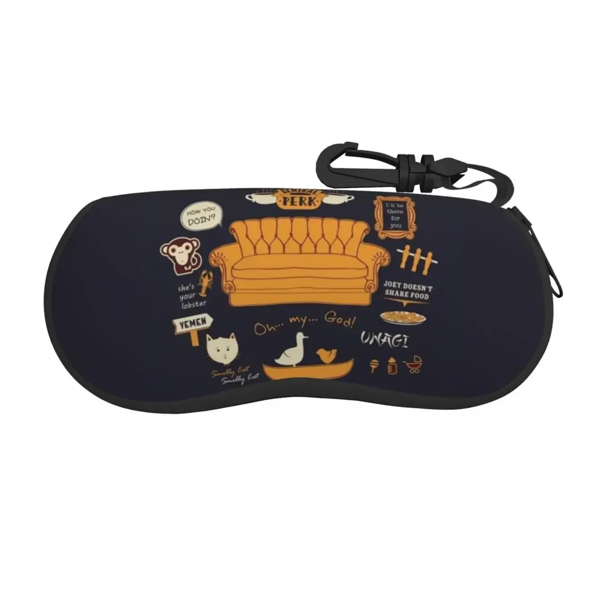 

Friends Shell Eyeglasses Case Men Women Cool Classic TV Show Glasses Case Sunglasses Box Pouch