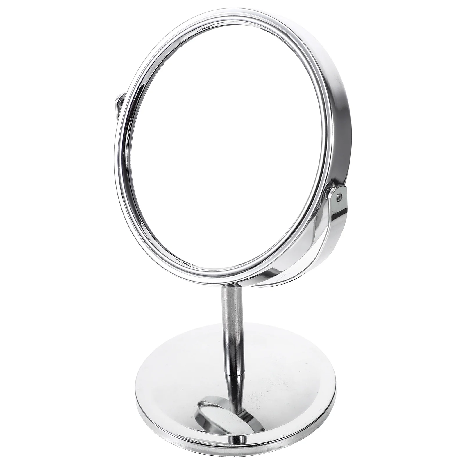 

Metal Two Sided Rotating Tabletop Vanity Mirror 360 Degree Clear Surface Desktop Makeup Mirror Makeup Mirrors