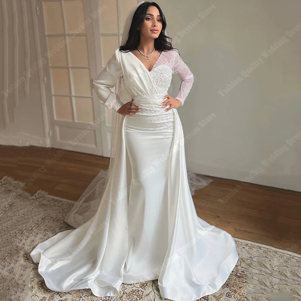 2024 sukienki ślubne damskie z dekoltem w stylu Boho kwiatowy nadruk eleganckie suknie ślubne w stylu Vintage podłoga niestandardowa długości Vestidos De Novias