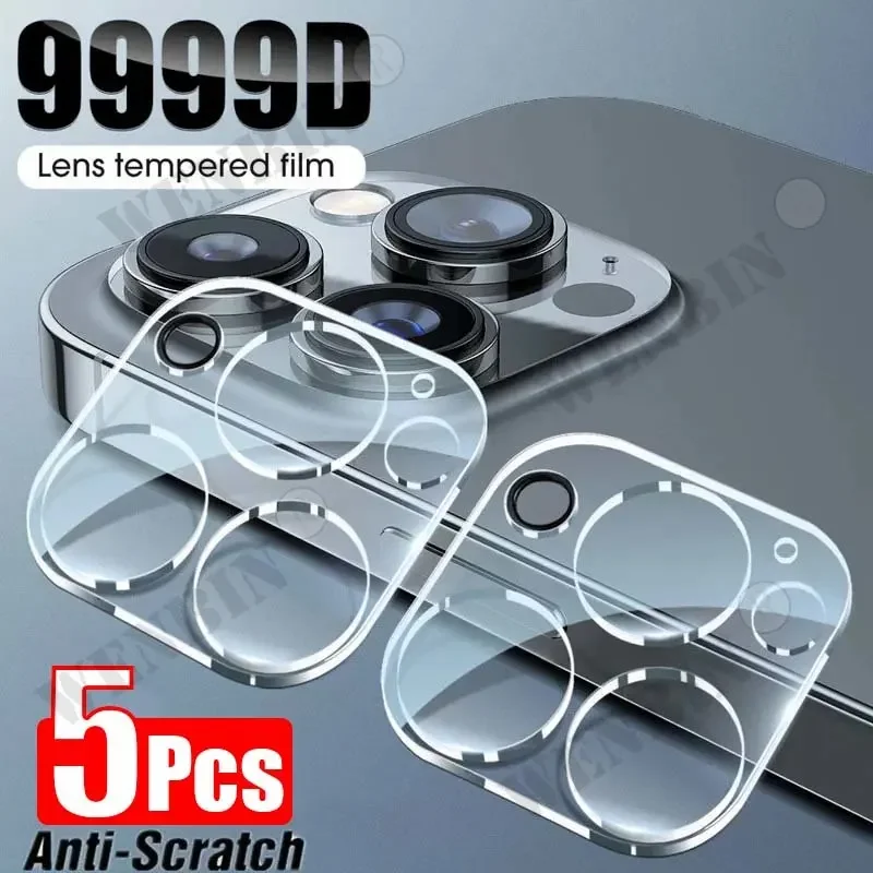 Verre de protection d'objectif d'appareil photo pour iPhone, film de protection complet pour iPhone 15, 14 Pro Max, 13, 12, 11 Pro Max Plus