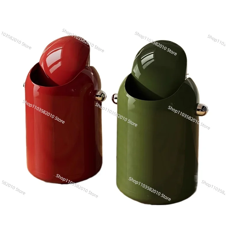 

Swing Lid Trash Can for Living Room, Bedroom, Kitchen, Bathroom & Office