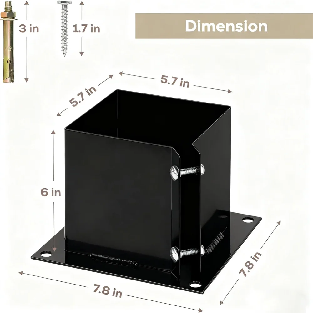 For Mailboxes Post Anchor Backyard Installation Easy Install Post Support Easy Installation Enhanced Stability