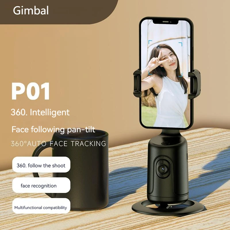 

Intelligent Ai Face Recognition 360° Mobile Phone Gimbal Live Selfie Artifact Panoramic Follow-up Anti-shake Gimbal Stabilizer