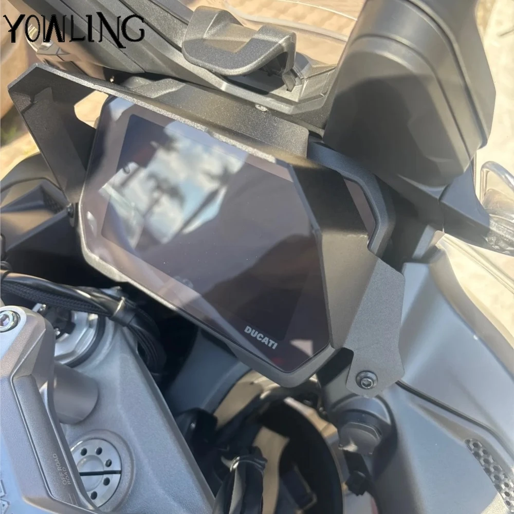 Motorcycle Cockpit Screen Glare Hat Sun Visor Protection For Ducati Multistrada V4 Pikes Peak Rally And V4 S V4S 2022 2023 2024