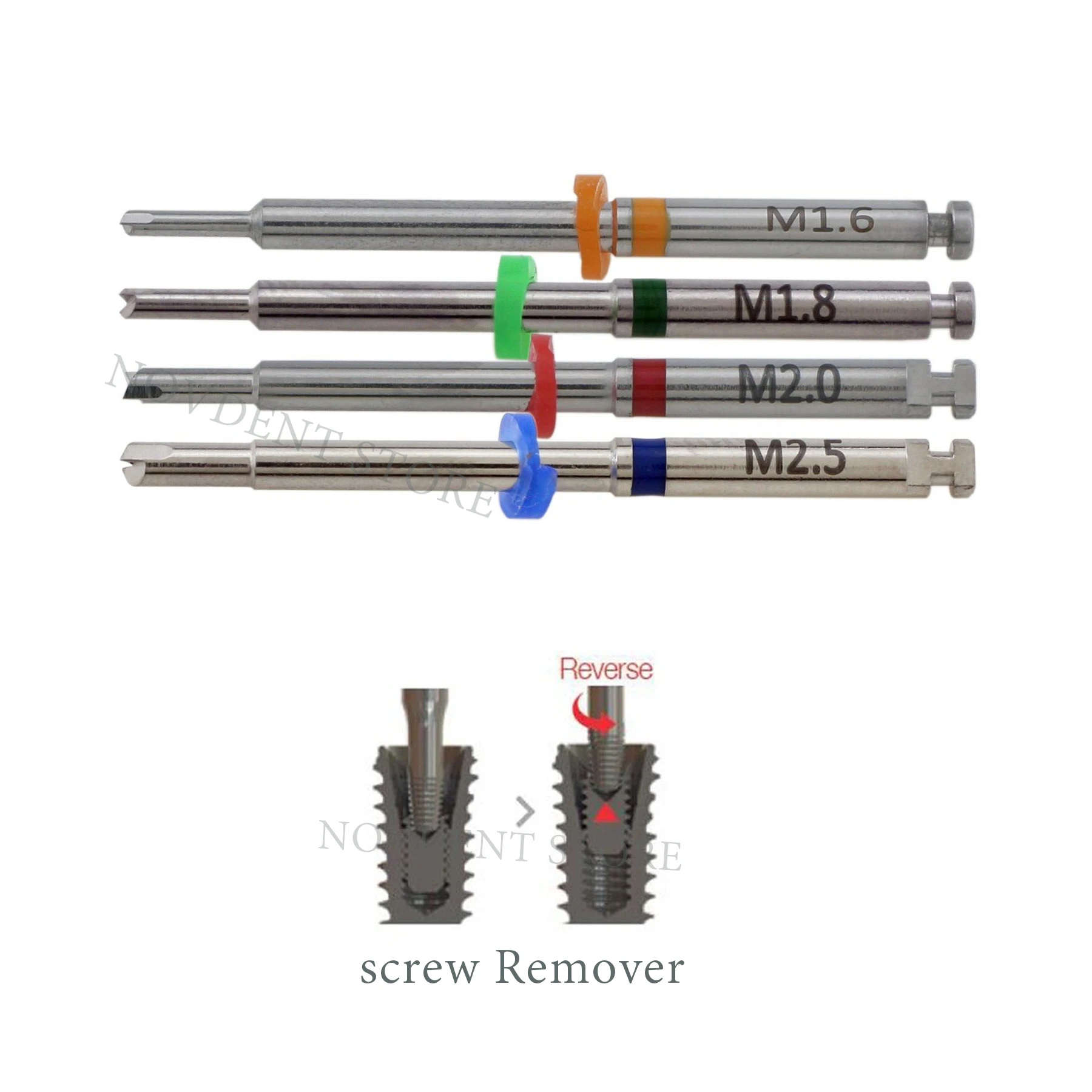 Screw Claw M1.6/1.8/2.0/2.5 Dental Broken Screw Remover parts/kit Fractured Screw Removal Kit With Shank Driver/Screw Claw