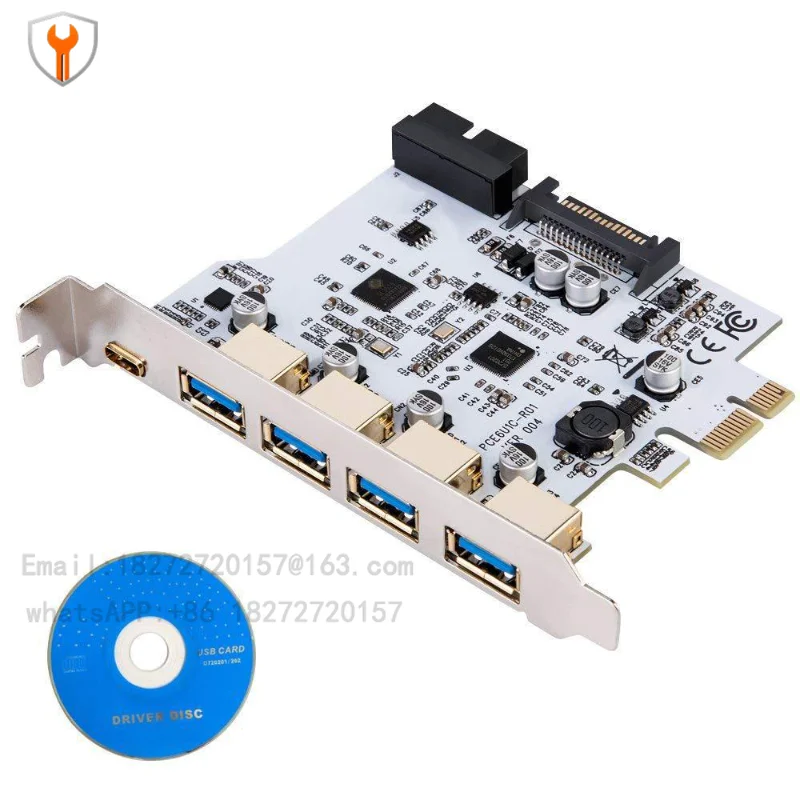 USB3.2 GEN1 Type-C front adapter card C-type front and back plug front 19PIN dual core 5Gbps
