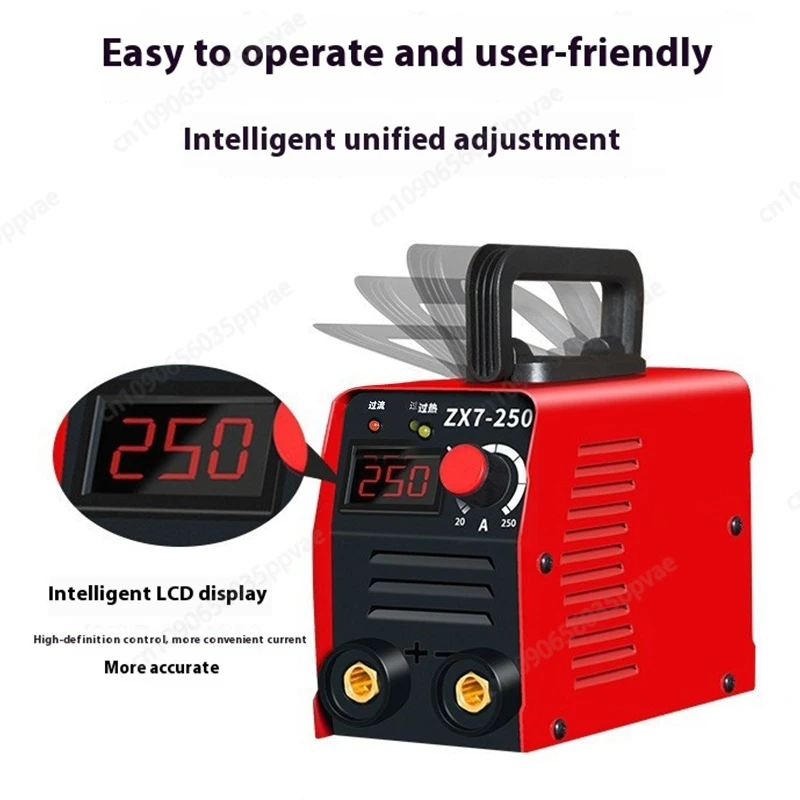 Máquina de soldadura con inversor de 110V y 250A, Mini diseño portátil estándar de EE. UU., para uso Industrial en el hogar, función de arranque en caliente
