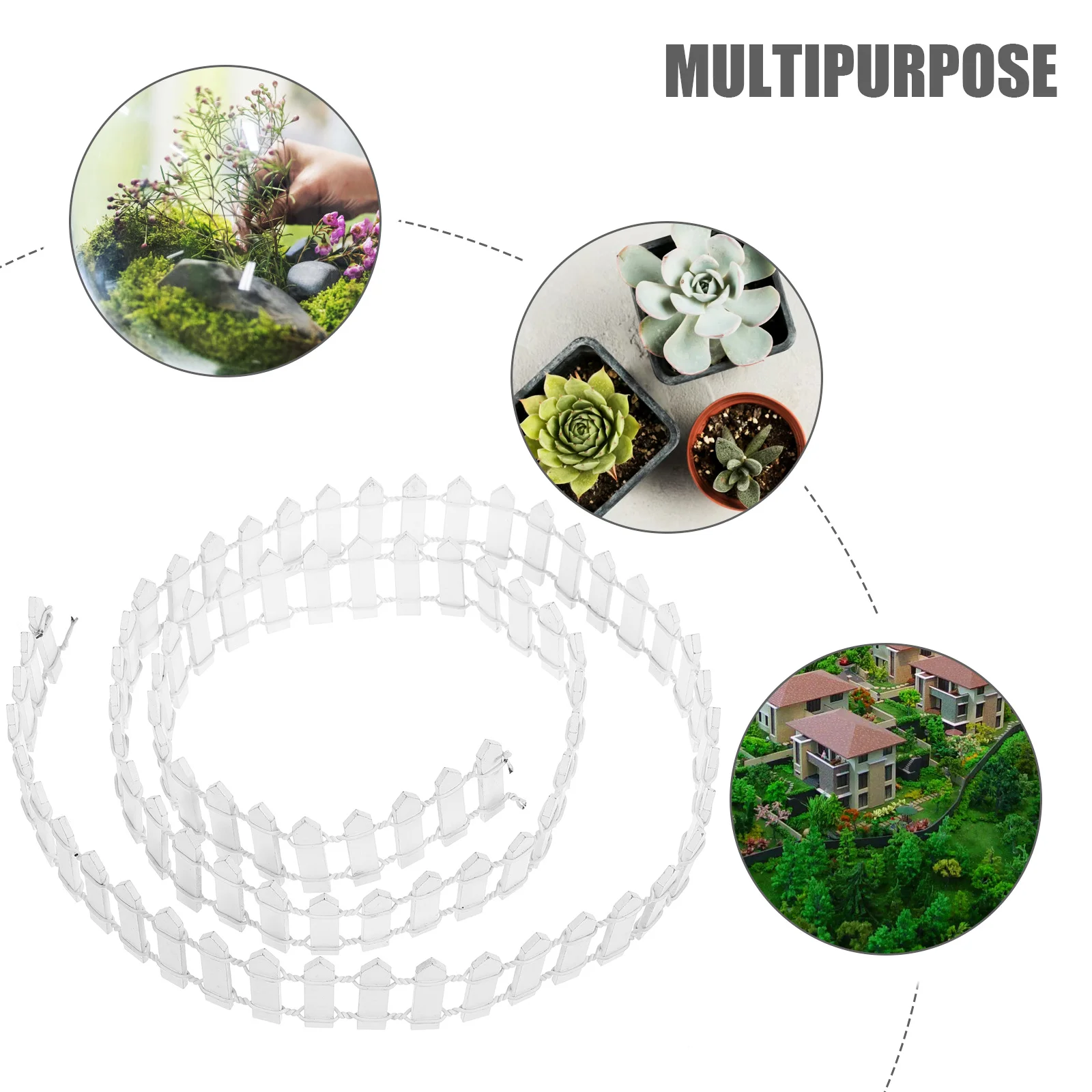 

Mini Fence For Succulent Plants Small Garden Decor Sand Table Diy Flower Pot Fence Ornament Micro Landscape Accessories