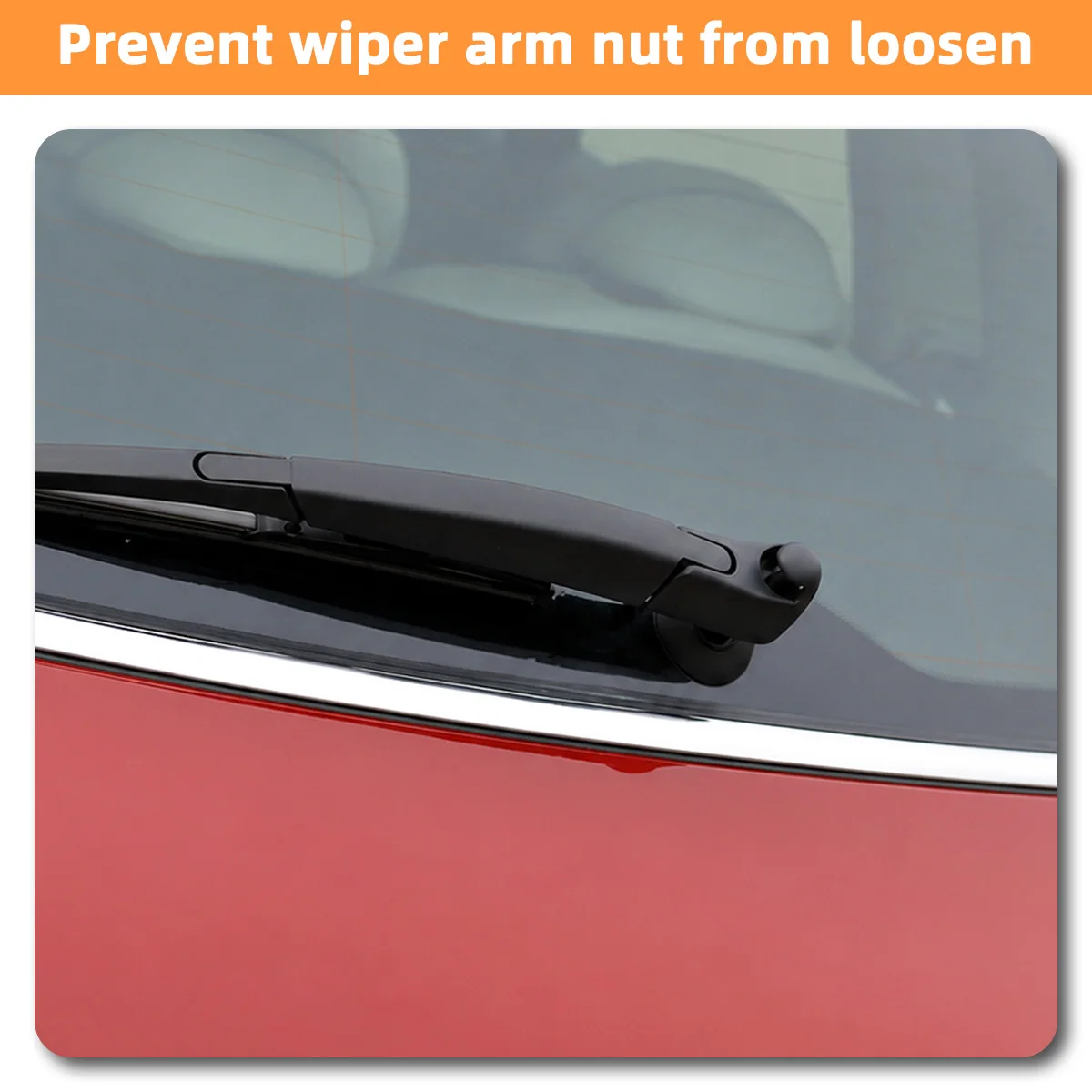 Mutterkappe für den Heckscheibenwischerarm, passend für Mini Cooper 2005-2013, Cooper Countryman 2011-2016, 61627129282, Außenzubehör – Detail 3