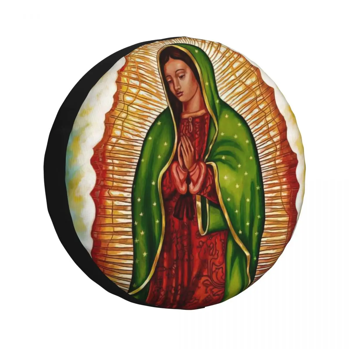 Blessed Mother Mary Tire Cover Wheel Protectors Weatherproof Universal for Jeep Trailer RV SUV Truck Camper Travel Trailer