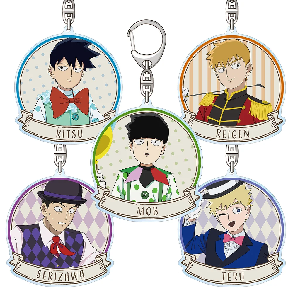 Mob Psycho 100 Mob Reigen Ritsu Teru Serizawa Official HD Acrylic Keychain Bag pendant anime goods keyring ornament Fans Gifts