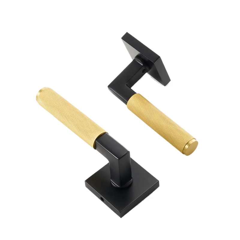 

Комплект дверных замков из тисненой латуни, современный комплект двойных деревянных дверных стоек для спальни и ванной комнаты