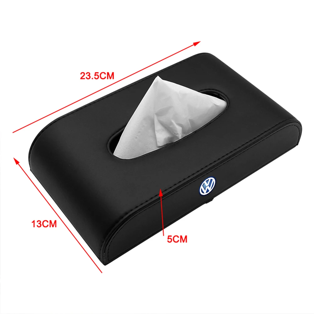 Car Tissue Box Universal Seat Center Console Armrest Box Accessorie For Volkswagen VW Jetta Golf Mk6 Scirocco Polo Touran Tiguan