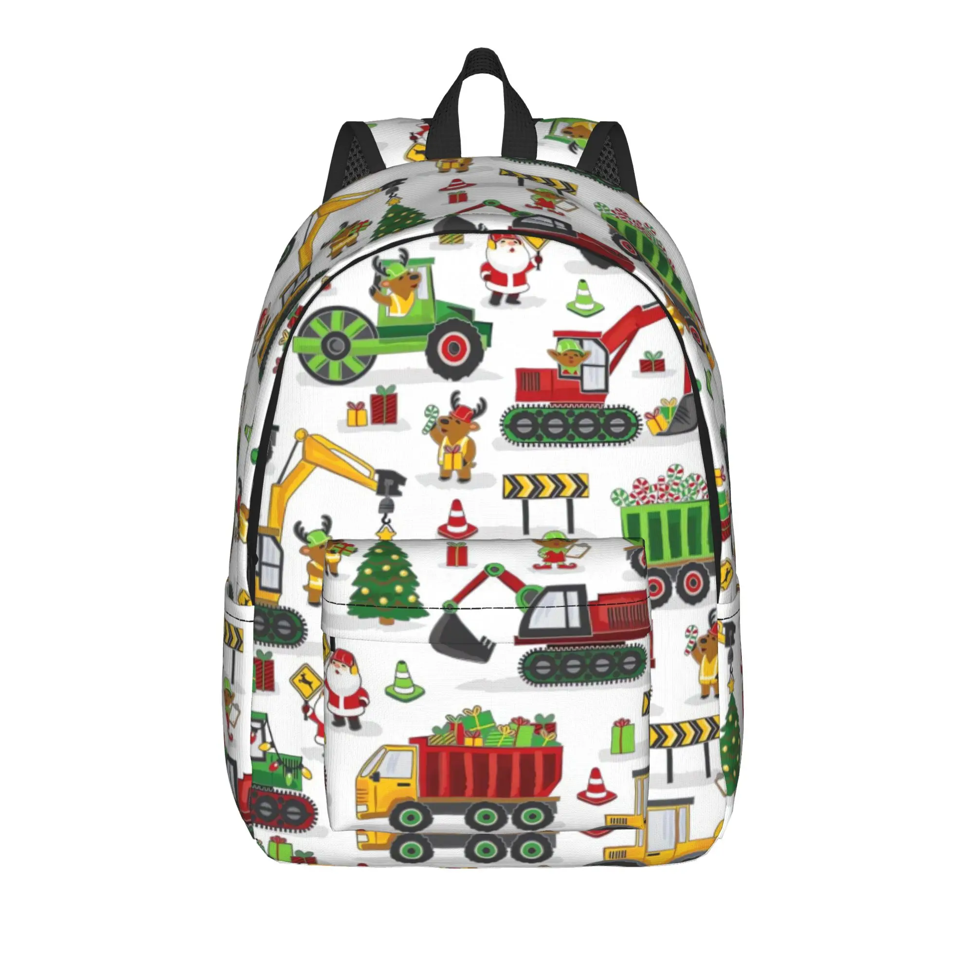 Tractors Farm Vehicles Backpack Unisex  Print Backpacks Polyester Style School Bags Travel Colorful Rucksack
