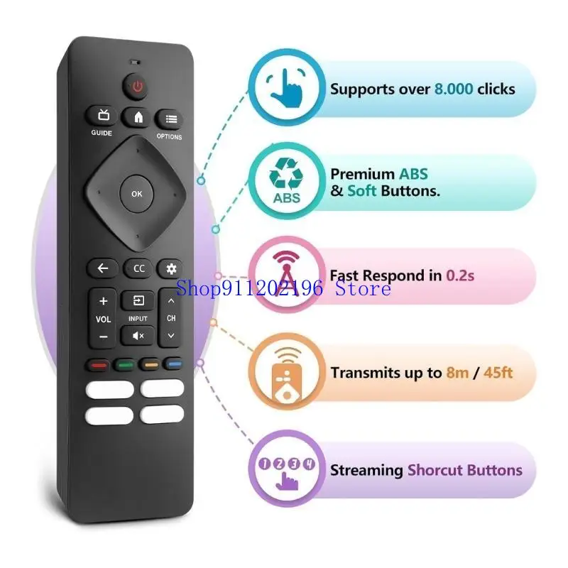 P82A 43PUL7652 التحكم عن بُعد لـ F7 75PFL5604/F7 75PFL5604/F7A 75PFL5604/F7E 75PFL5704/F7A LCD PLISTION