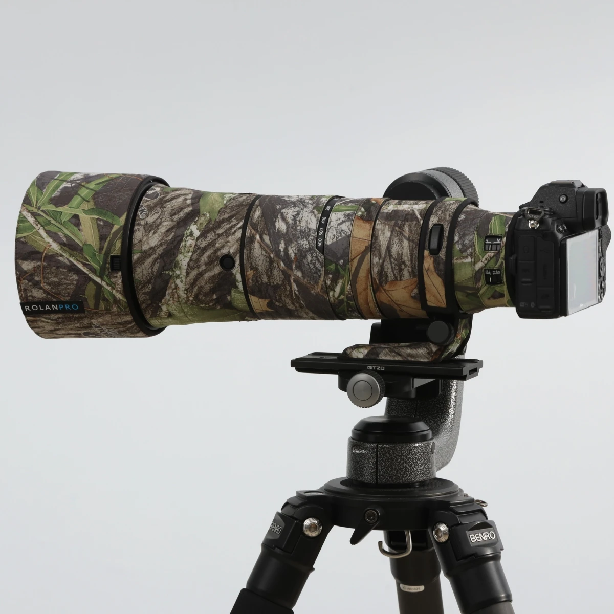 ROLANPRO Objektivmantel für Nikon Z 180–600 mm F/5,6–6,3 VR, wasserdichte Schutzhülle, Tarnung, Regenschutz, Z180–600 Pistolenhülse – Detail 24
