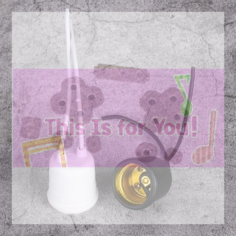 【MA】Waterproof E27 Light Socket Heat Resistant Shell Insulated Wires For Outdoor Garden Home Lighting