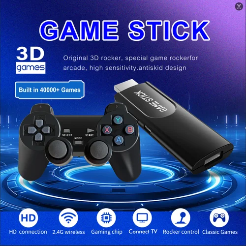 Consolas de juegos inalámbricas K8, controlador de mando de juegos Android S905L de cuatro núcleos con tarjeta TF de 64GB/128G, más de 40000 juegos