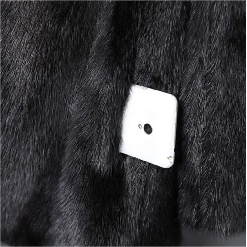 2025 Women Fashion Large Size 5XL Fur Outwear Autumn Winter Ladies Casual Plush Jacket Korean Female Stand Collar Faux Fur Coat