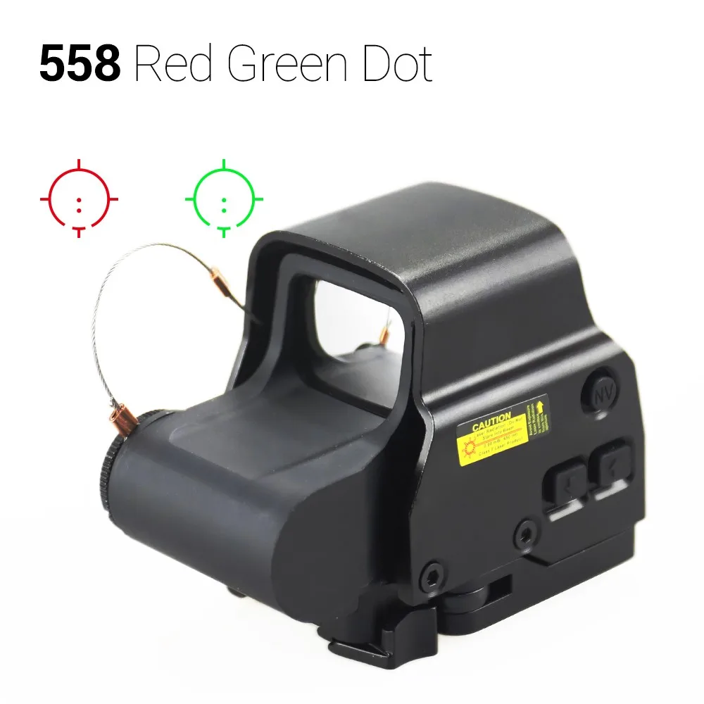 

Красный мини-прицел Red Dot HD H558, тактический оптический прицел с красной и зеленой точкой, голографический прицел для охоты