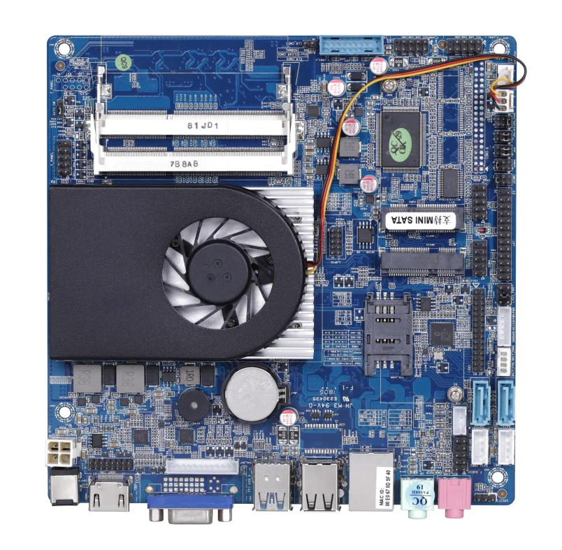 New ELSKY OEM MOTHERBOARD Support 6th 7th Core I3 I5 I7  2*DDR3  Max 16G RAM 17*17CM HD(-MI)VGA,LVDS, Mini PCI-E with Win 10 CE