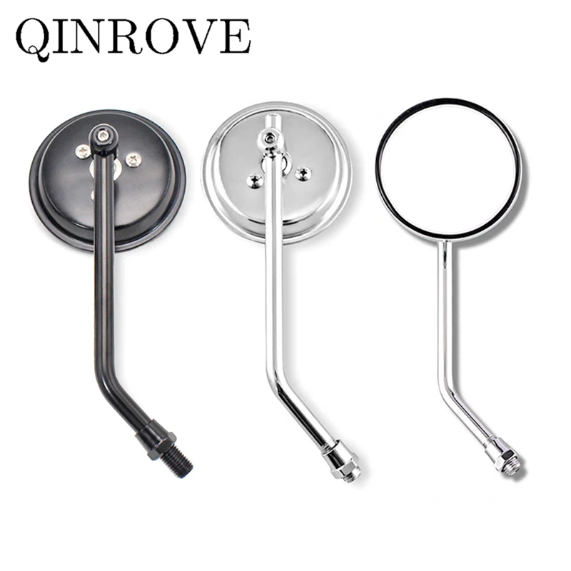 

Универсальное мотоциклетное зеркало заднего вида в стиле ретро, маленькие круглые боковые выпуклые зеркала для Honda CB650F Hornet 600 Shadow Ducati Monster 821