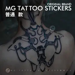 Cyberpunk Temporary Tattoo Art Lasting Fake Tattoo for Woman Man Back Machinery Punk Sticker Waterproof Tatuajes Temporales