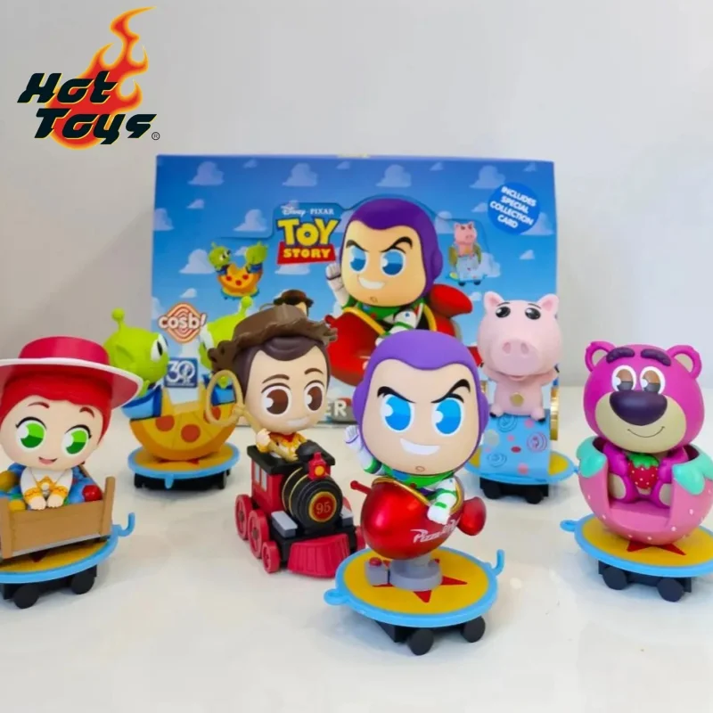 

Оригинальная фигурка Disney Hottoys Toy Story на 30-летие, классический персонаж, слепая коробка, Базз Лайтер Вуди Джесси ‌ Чужой Лотсо