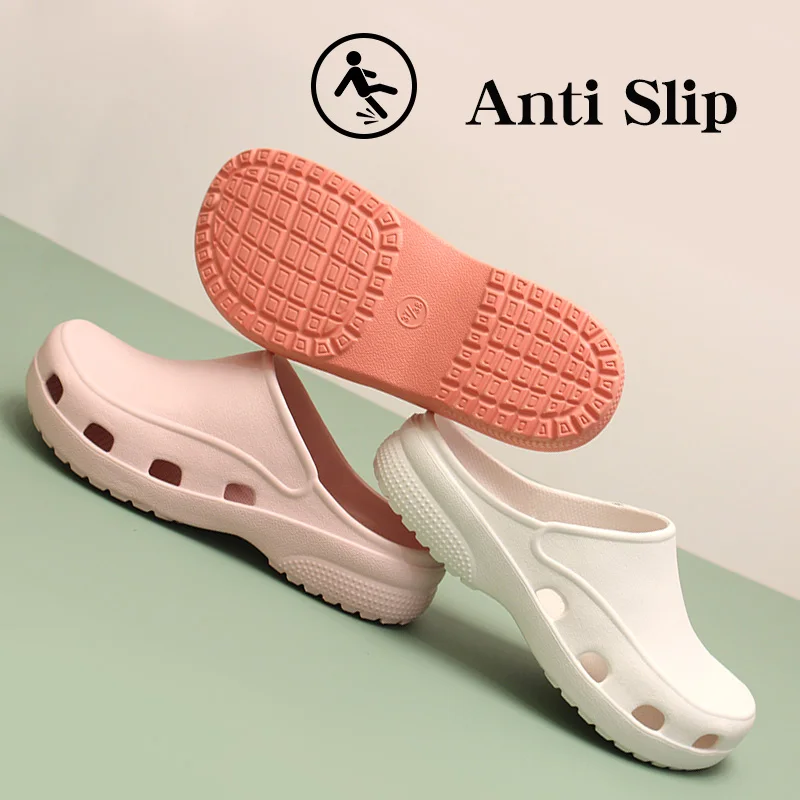 Flexible Hospital Shoes for Doctors Slip-Resistant Lightweight Women's Nursing Clogs Endoscopy Room Medical Shoes Work X03