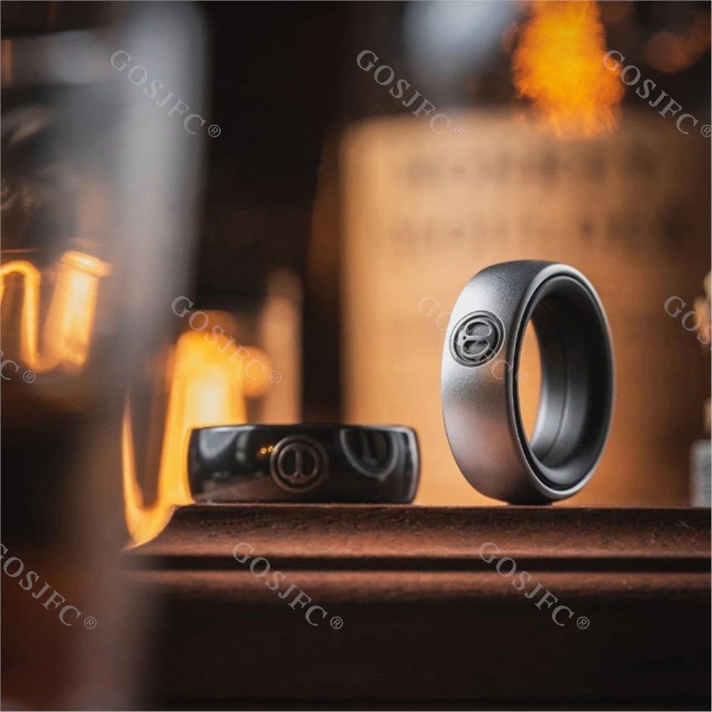 LAUTIE Mechanic I Spy Wars anillo de trinquete magnético Spinner Fidget juguetes para adultos tamaño L anillo de circonio de titanio de aluminio