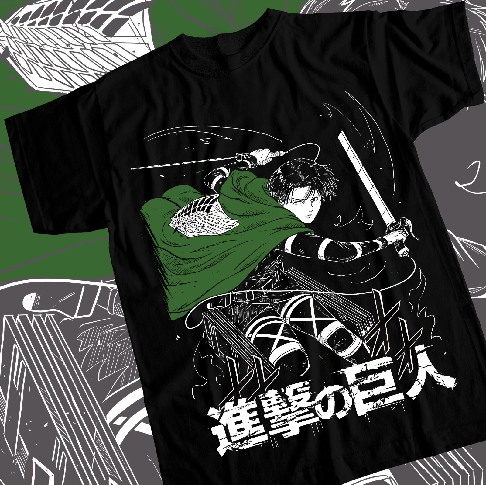 camiseta-masculina-anime-attack-on-titan-levi-shingeki-padrao-unissex-algodao-manga-curta-elegante-casual-streetwear-oversized