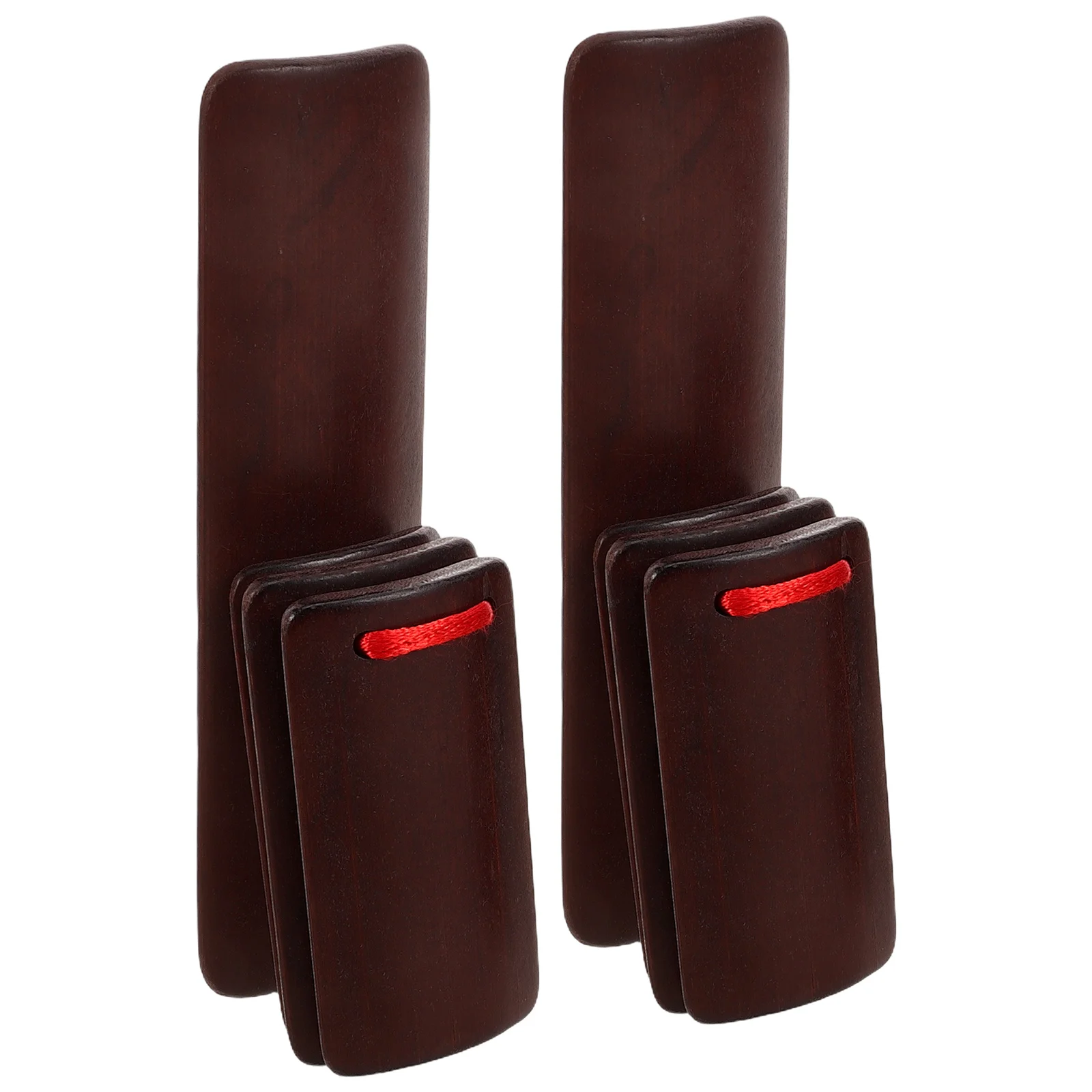 2 竹カスタネット楽器中国リズムパーカッション民俗クラッパー子供のおもちゃミュージカルハンドクラッパー木製初心者