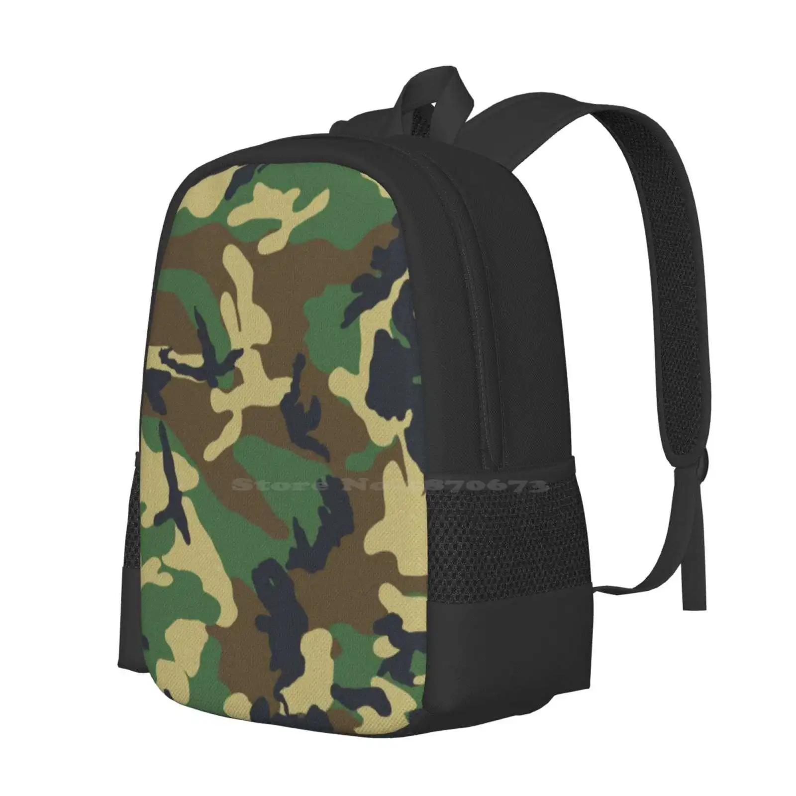 Camouflage - Woodland Hot Sale Schoolbag Backpack Fashion Bags Phone Wallets Aprons Duffle