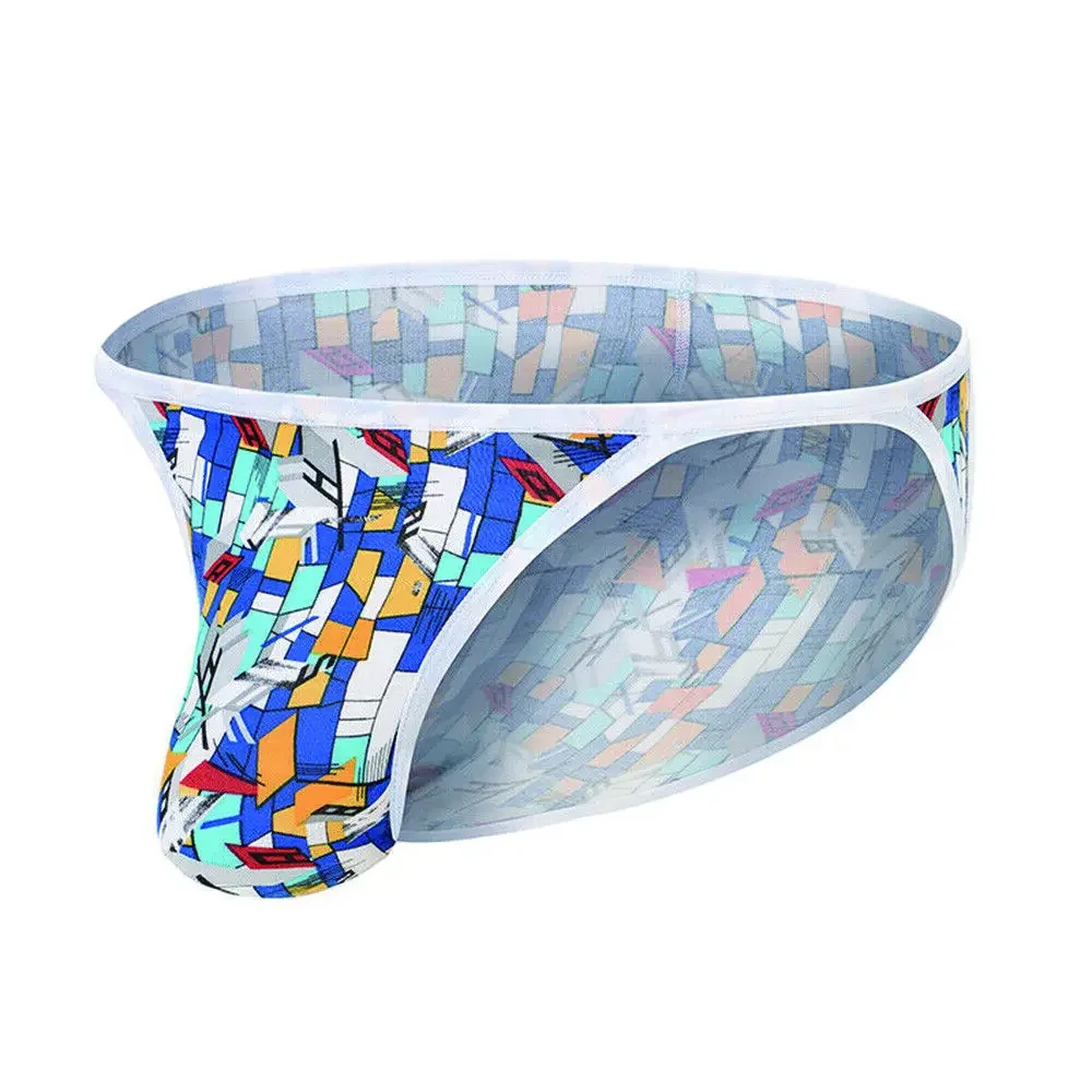 Jinshi Men's Briefs Breathable Underwear Cartoon Print Comfortable Tagless Briefs Mens Printed Briefs