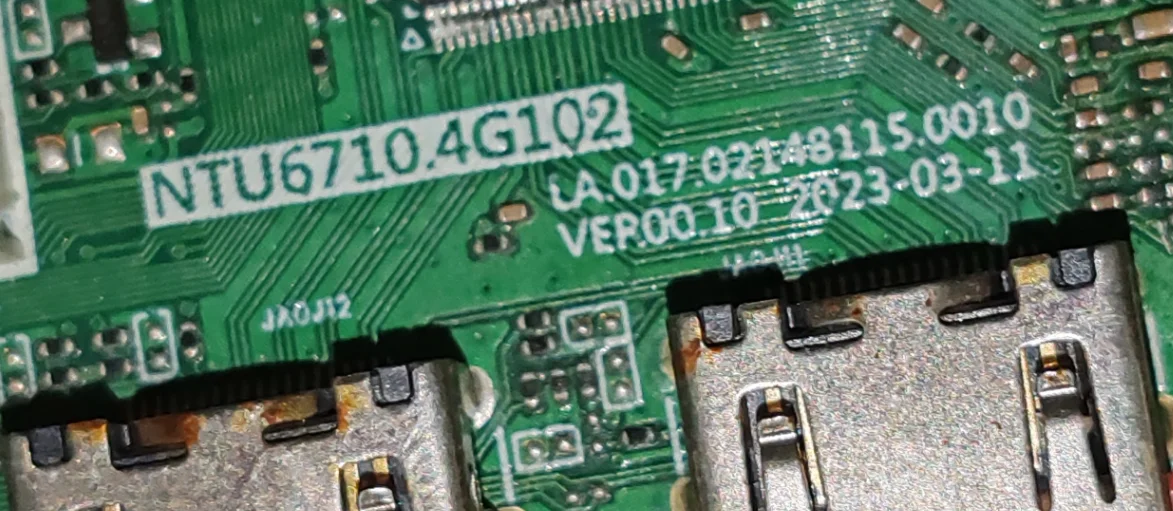 NTU6710.4G102 NTM3663X.4G101 اللوحة الأم للتلفزيون ثلاثة في واحد، تم اختبارها جيدًا، صورة مادية، موديلين
