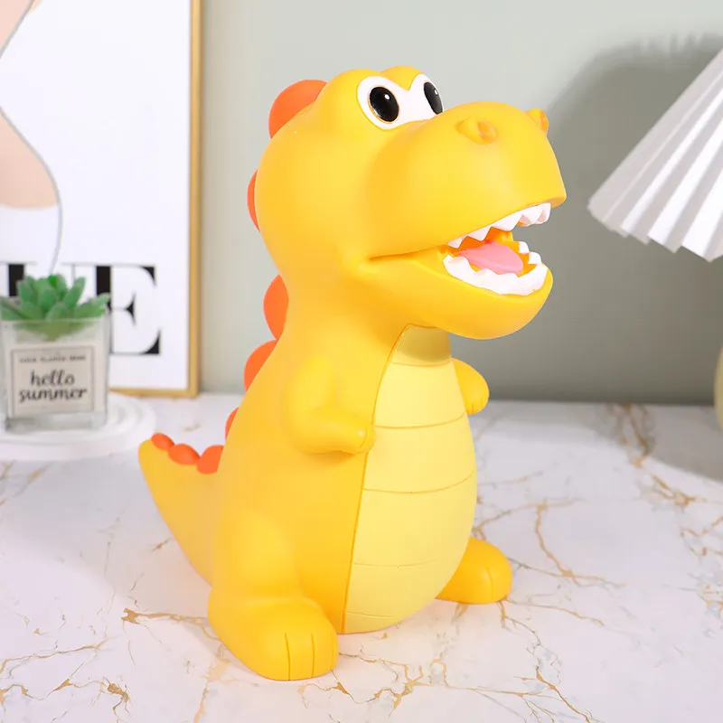 

Cute Small Money Boxes Dinosaur Cartoon Aesthetic Kawaii Luxury Modern Clear Piggy Bank Save Space Hucha Ornaments Home Decor