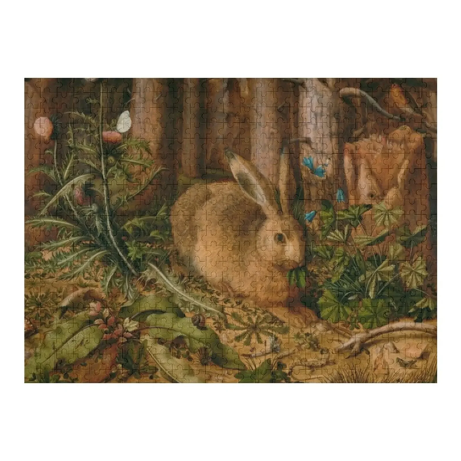 

A Hare in the Forest -an Hans Hoffmann Jigsaw Puzzle Wood Photo Personalized Personalised Custom Child Puzzle