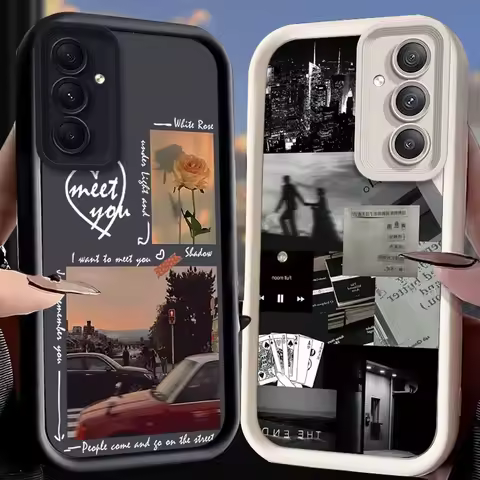 Trendy Scenery Case for Samsung Galaxy A73 A72 A71 A55 5G A54 A52 A52S A51 4G A31 A30 A24 A23 A22 A21S A20S A20 A14 A13 Cover