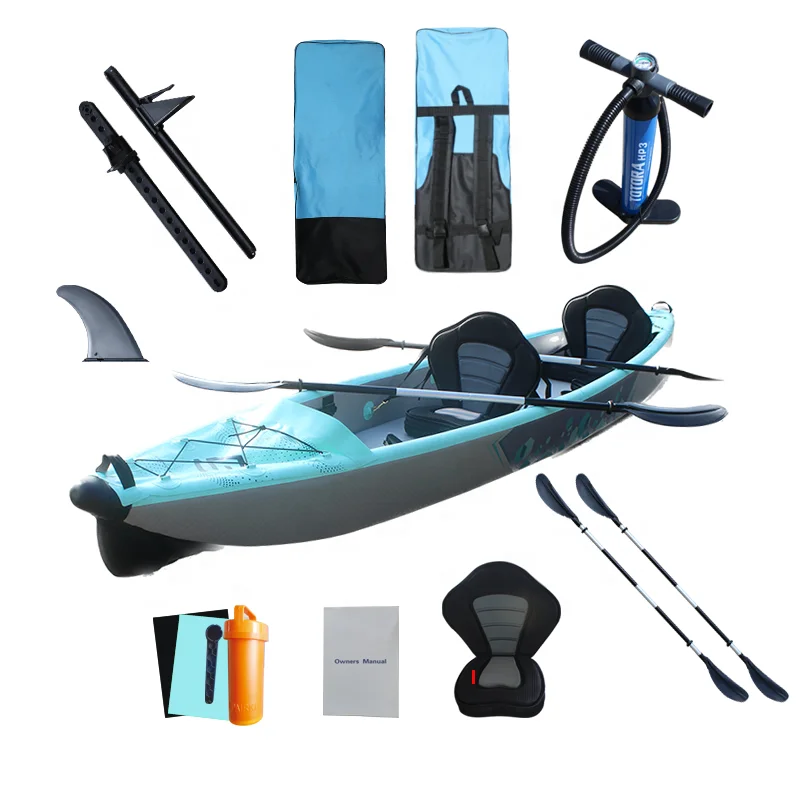 

Factory Wholesale OEM Inflatable Fishing Canoe/Kayak With Kayak Con Pedal