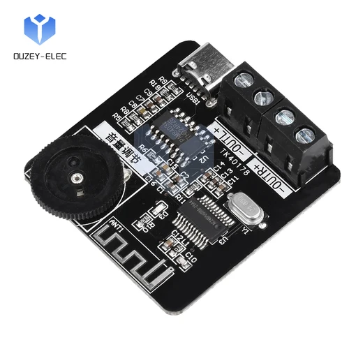 Placa amplificadora Bluetooth en miniatura DC 5V PAM8403 amplificador de Audio Clase D 2,0 canales 5W + 5W volumen ajustable estéreo