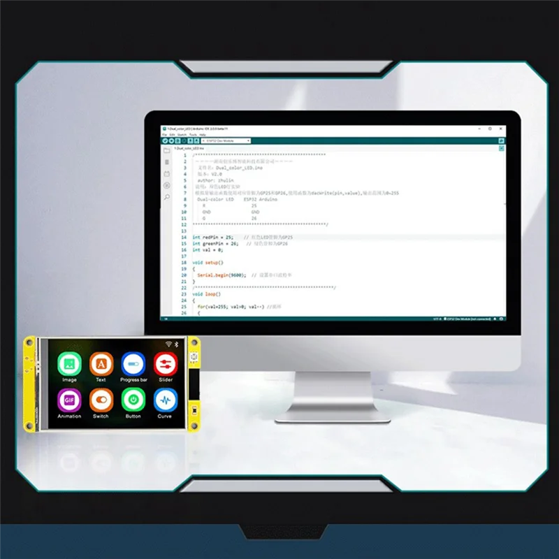 AY14 -3.5 Inch Smart Display Voor Arduino LVGL ESP32 Wifi En Bluetooth Development Board Scherm LCD TFT Module