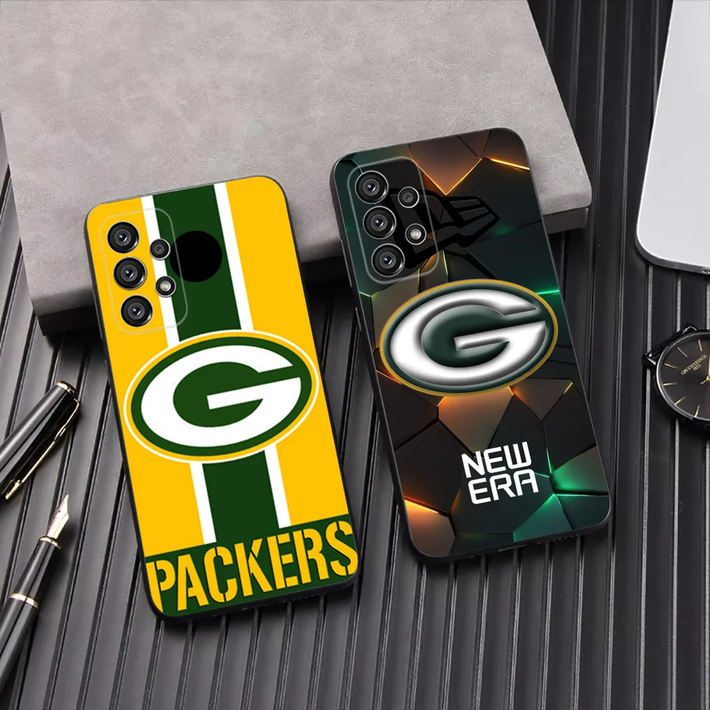 G-Green B-Bay P-Packers Phone Case For Samsung Galaxy A13,A21s,A22,A31,A32,A52,A53,A71,A80,A91 Soft Black Shell