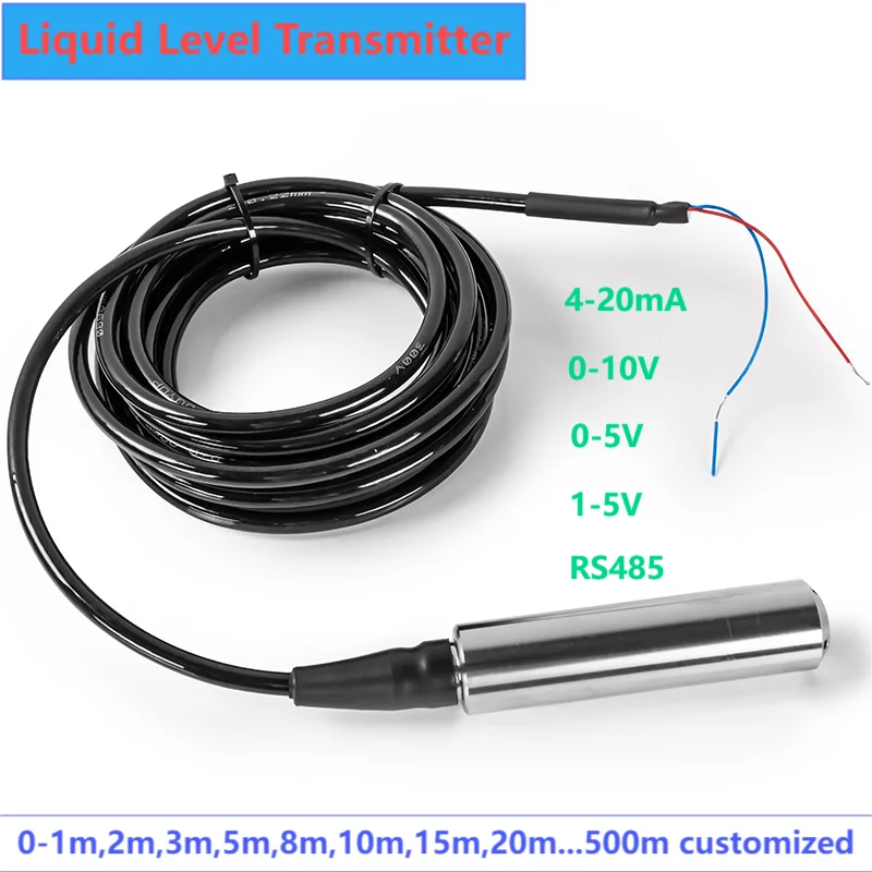 

Передатчик уровня жидкости, 0-10 В, 10/15/5 м