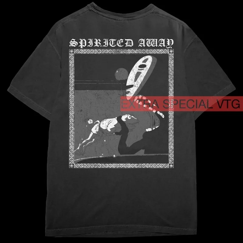 

00012540#A-No Face Shirt | Back Print, Spirited Away Shirt, Hayao Miyazaki, Ghibli Totoro Shirt Gift, Howl's Moving Castle shirt