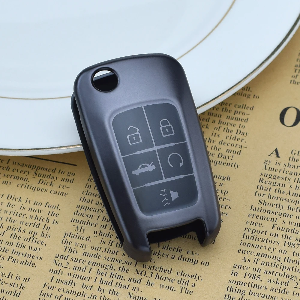TPU Flip Key Fob Cover for Vauxhall Opel Corsa Astra J Mokka Insignia Chevrolet Cruze Trax Aveo Malibu Captiva Sail Key Chain view 4