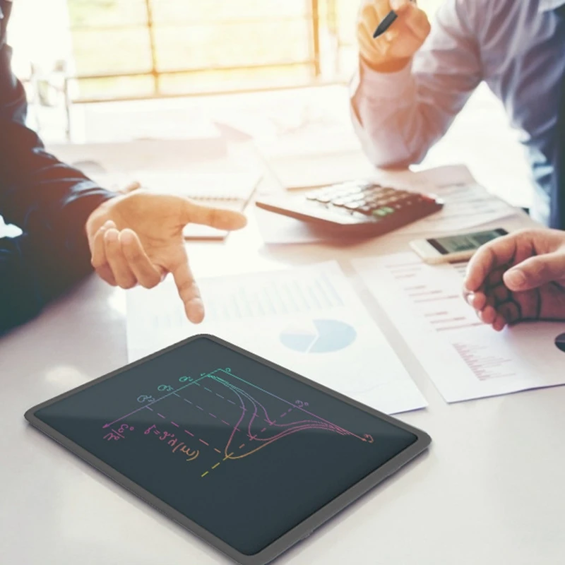 Placa de escrita lcd 11-Polegada tela colorida eletrônica placa de escrita graffiti bloco de notas pode apagar desenho magnético memorando