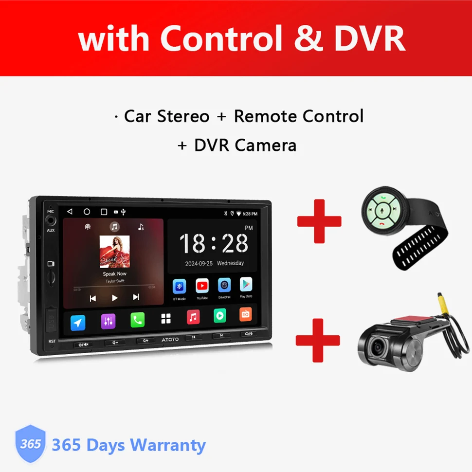 7 inch 2Din Android autoradio draadloos Carplay scherm Android Auto dubbele 2 Din Bluetooth stereo audio multimediaspeler