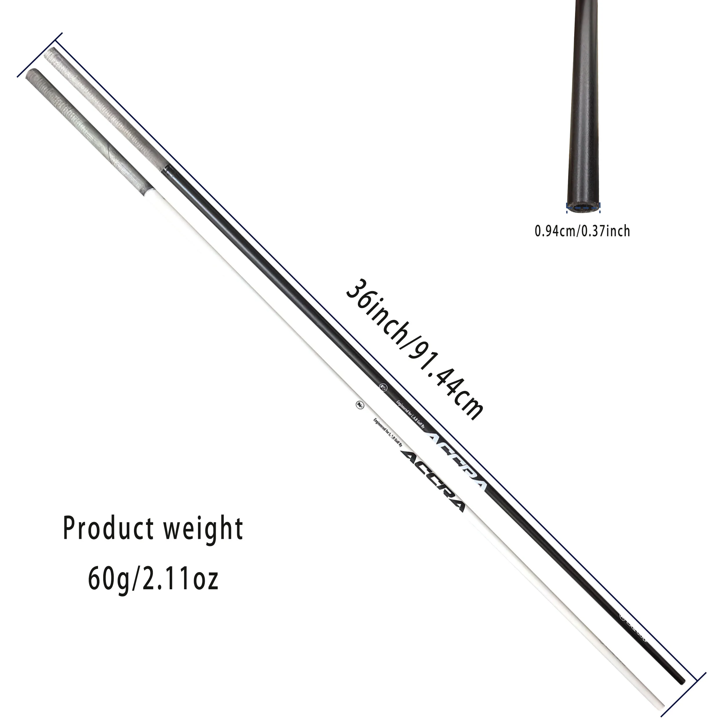 1 PC Carbon Fiber Golf Putter Shaft, Lightweight Carbon Fiber Shafts with Elasticity, Durable Shaft Construction, 60g Weight