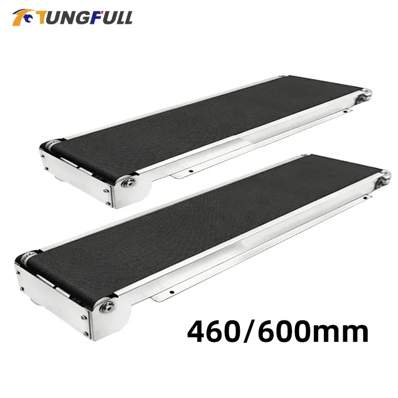 

Mini Conveyor Belt 460mm Stainless Steel Frame PU Belt 24V Vending Machine Automatic Track Cargo Lane Channel No Power